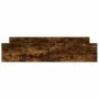 Bed frame with smoked oak headboard and footboard 180x200cm by , Beds and slatted bases - Ref: Foro24-3203772, Price: 160,36 ...