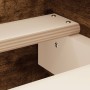 Bed frame with smoked oak headboard and footboard 180x200cm by , Beds and slatted bases - Ref: Foro24-3203772, Price: 165,72 ...