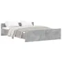Concrete gray bed frame with headboard and footboard 160x200cm by , Beds and slatted bases - Ref: Foro24-3203764, Price: 155,...