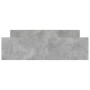 Betongrauer Bettrahmen mit Kopf- und Fußteil 160 x 200 cm von , Betten und Lattenroste - Ref: Foro24-3203764, Preis: 153,86 €...
