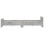Concrete gray bed frame with headboard and footboard 160x200cm by , Beds and slatted bases - Ref: Foro24-3203764, Price: 155,...