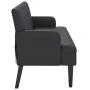 Bench with backrest black synthetic leather 112x65.5x75 cm by , Banks - Ref: Foro24-372153, Price: 183,16 €, Discount: %