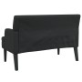 Bank mit Rückenlehne aus schwarzem Kunstleder 112x65,5x75 cm von , Banken - Ref: Foro24-372153, Preis: 196,41 €, Rabatt: %