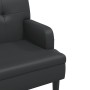 Bank mit Rückenlehne aus schwarzem Kunstleder 112x65,5x75 cm von , Banken - Ref: Foro24-372153, Preis: 196,41 €, Rabatt: %