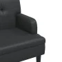 Bench with backrest black synthetic leather 112x65.5x75 cm by , Banks - Ref: Foro24-372153, Price: 183,16 €, Discount: %