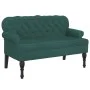Bank mit dunkelgrüner Samtrückenlehne 119,5 x 64,5 x 75 cm von , Banken - Ref: Foro24-372158, Preis: 213,65 €, Rabatt: %