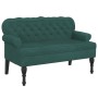 Bank mit dunkelgrüner Samtrückenlehne 119,5 x 64,5 x 75 cm von , Banken - Ref: Foro24-372158, Preis: 227,73 €, Rabatt: %
