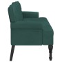 Bank mit dunkelgrüner Samtrückenlehne 119,5 x 64,5 x 75 cm von , Banken - Ref: Foro24-372158, Preis: 227,73 €, Rabatt: %