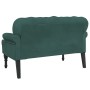 Bank mit dunkelgrüner Samtrückenlehne 119,5 x 64,5 x 75 cm von , Banken - Ref: Foro24-372158, Preis: 227,73 €, Rabatt: %