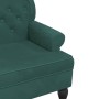 Bank mit dunkelgrüner Samtrückenlehne 119,5 x 64,5 x 75 cm von , Banken - Ref: Foro24-372158, Preis: 227,73 €, Rabatt: %