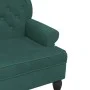 Bench with dark green velvet backrest 119.5x64.5x75 cm by , Banks - Ref: Foro24-372158, Price: 213,65 €, Discount: %