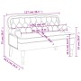 Bank mit dunkelgrüner Samtrückenlehne 119,5 x 64,5 x 75 cm von , Banken - Ref: Foro24-372158, Preis: 227,73 €, Rabatt: %