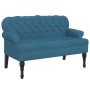 Bank mit blauer Samtrückenlehne 119,5x64,5x75 cm von , Banken - Ref: Foro24-372164, Preis: 196,32 €, Rabatt: %
