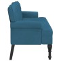 Bank mit blauer Samtrückenlehne 119,5x64,5x75 cm von , Banken - Ref: Foro24-372164, Preis: 196,32 €, Rabatt: %