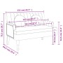 Banco con cojines ante sintético marrón 113x64,5x75,5 cm de , Bancos - Ref: Foro24-372139, Precio: 181,98 €, Descuento: %