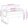 Bench with brown synthetic suede cushions 113x64.5x75.5 cm by , Banks - Ref: Foro24-372139, Price: 189,32 €, Discount: %