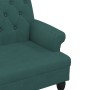 Bank mit Rückenlehne aus dunkelgrünem Stoff, 120 x 62 x 75,5 cm von , Banken - Ref: Foro24-372124, Preis: 190,03 €, Rabatt: %