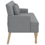 Banco con cojines tela gris claro 113x64,5x75,5 cm de , Bancos - Ref: Foro24-372130, Precio: 159,55 €, Descuento: %