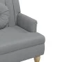 Bench with cushions light gray fabric 113x64.5x75.5 cm by , Banks - Ref: Foro24-372130, Price: 157,17 €, Discount: %