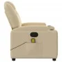 Cream Fabric Reclining Massage Chair by , Armchairs - Ref: Foro24-372386, Price: 230,43 €, Discount: %