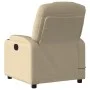 Cream Fabric Reclining Massage Chair by , Armchairs - Ref: Foro24-372386, Price: 230,43 €, Discount: %