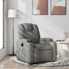 Sillón de masaje reclinable de tela gris oscuro de , Sillones - Ref: Foro24-372378, Precio: 220,06 €, Descuento: %
