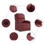 Red Faux Leather Recliner by , Armchairs - Ref: Foro24-371779, Price: 198,91 €, Discount: %
