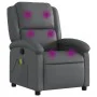 Sillón de masaje reclinable cuero sintético gris de , Sillones - Ref: Foro24-371785, Precio: 202,19 €, Descuento: %