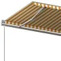 Automatic retractable awning with yellow and white poles 6x3 m by , Awnings - Ref: Foro24-3070208, Price: 680,71 €, Discount: %