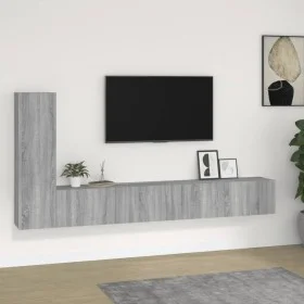 3-teiliges TV-Möbelset aus grauem Sonoma-Sperrholz von , TV-Möbel - Ref: Foro24-3114324, Preis: 131,67 €, Rabatt: %