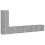 3-teiliges TV-Möbelset aus grauem Sonoma-Sperrholz von , TV-Möbel - Ref: Foro24-3114324, Preis: 131,67 €, Rabatt: %