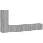 3-teiliges TV-Möbelset aus grauem Sonoma-Sperrholz von , TV-Möbel - Ref: Foro24-3114324, Preis: 129,72 €, Rabatt: %