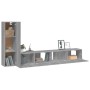 3-teiliges TV-Möbelset aus grauem Sonoma-Sperrholz von , TV-Möbel - Ref: Foro24-3114324, Preis: 129,72 €, Rabatt: %