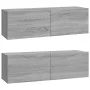 3-teiliges TV-Möbelset aus grauem Sonoma-Sperrholz von , TV-Möbel - Ref: Foro24-3114324, Preis: 131,67 €, Rabatt: %