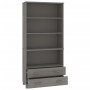 Aparador HAMAR madera de pino maciza gris claro