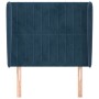 Kopfteil mit dunkelblauen Samtohren 83x23x118/128 cm von , Kopf- und Fußteile - Ref: Foro24-3118228, Preis: 95,95 €, Rabatt: %