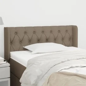 Taupe gray fabric headboard 103x16x78/88 cm by , Headboards and footboards - Ref: Foro24-3119098, Price: 56,40 €, Discount: %