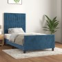 Dark blue velvet bed frame with headboard 80x200 cm by , Beds and slatted bases - Ref: Foro24-3125847, Price: 146,33 €, Disco...