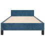 Dark blue velvet bed frame with headboard 80x200 cm by , Beds and slatted bases - Ref: Foro24-3125847, Price: 146,33 €, Disco...