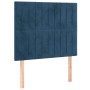 Dark blue velvet bed frame with headboard 80x200 cm by , Beds and slatted bases - Ref: Foro24-3125847, Price: 146,33 €, Disco...