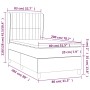 Boxspringbett mit dunkelblauer Samtmatratze 80x200 cm von , Betten und Lattenroste - Ref: Foro24-3129301, Preis: 312,94 €, Ra...