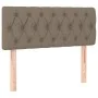 Box spring bed with taupe gray fabric mattress 120x200 cm by , Beds and slatted bases - Ref: Foro24-3140285, Price: 353,15 €,...