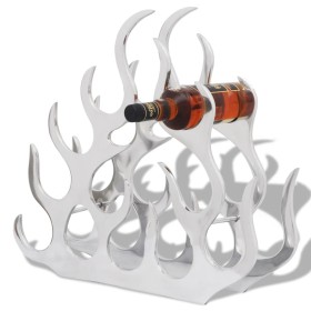 Wine rack for 11 silver aluminum bottles by vidaXL, Wine racks - Ref: Foro24-242332, Price: 62,59 €, Discount: %
