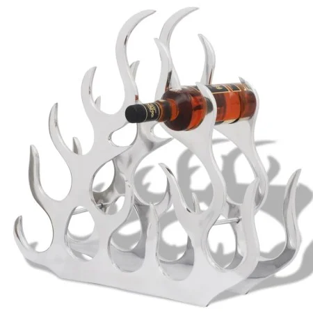 Wine rack for 11 silver aluminum bottles by vidaXL, Wine racks - Ref: Foro24-242332, Price: 65,97 €, Discount: %