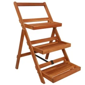 3-stöckiger Pflanzenständer aus Akazienholz, 50 x 63 x 80 cm von , Topfständer - Ref: Foro24-43994, Preis: 60,96 €, Rabatt: %