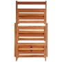 3-stöckiger Pflanzenständer aus Akazienholz, 50 x 63 x 80 cm von , Topfständer - Ref: Foro24-43994, Preis: 62,10 €, Rabatt: %