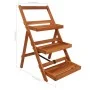 3-stöckiger Pflanzenständer aus Akazienholz, 50 x 63 x 80 cm von , Topfständer - Ref: Foro24-43994, Preis: 60,86 €, Rabatt: %