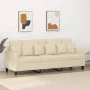 Sofá de 3 plazas de tela crema 180 cm de , Sofás - Ref: Foro24-359277, Precio: 271,21 €, Descuento: %