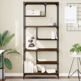 Ingenieurholzregal Eiche Braun 81x36x176 cm von , Bücherregale und Regale - Ref: Foro24-836227, Preis: 93,71 €, Rabatt: %