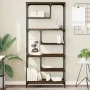 Estantería madera de ingeniería roble marrón 81x36x176 cm de , Librerías y estanterías - Ref: Foro24-836227, Precio: 92,55 €,...